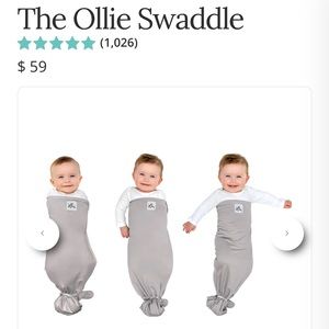 The Ollie World swaddle in stone